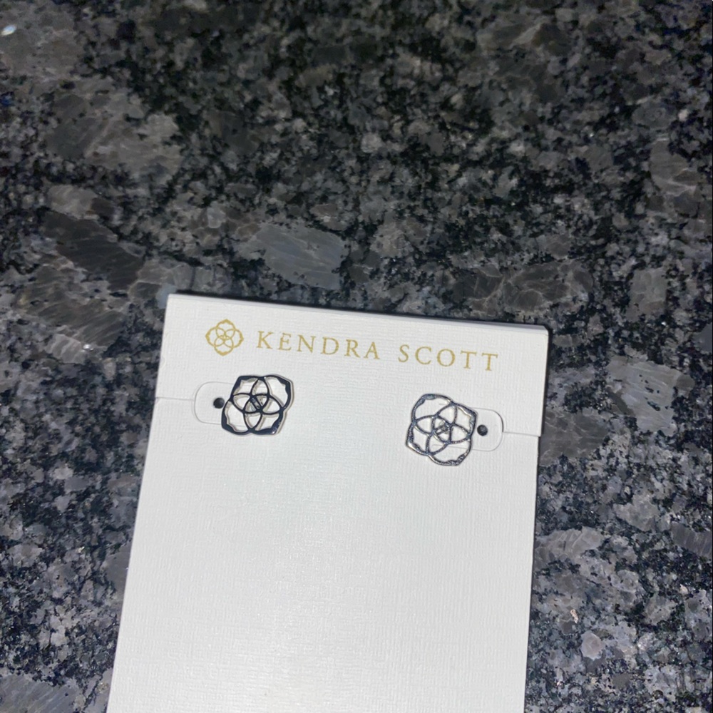 Kendra Scott Dira Pendant Earring Studs Sterling Silver